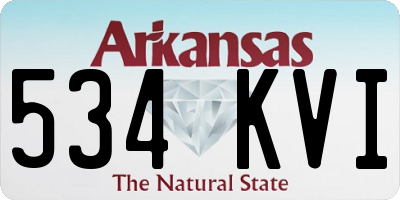 AR license plate 534KVI