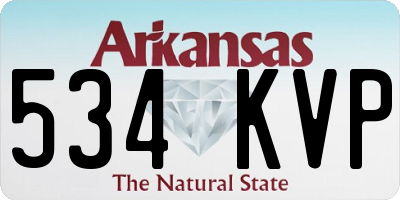 AR license plate 534KVP