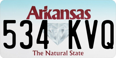 AR license plate 534KVQ