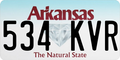 AR license plate 534KVR