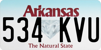 AR license plate 534KVU