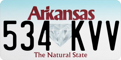 AR license plate 534KVV