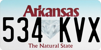 AR license plate 534KVX