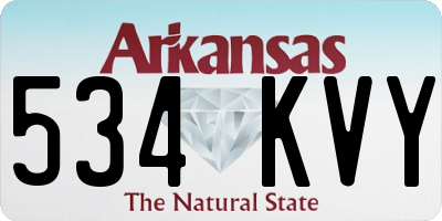 AR license plate 534KVY