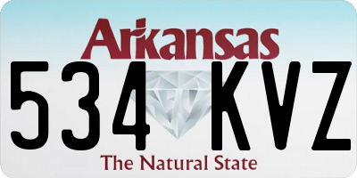 AR license plate 534KVZ