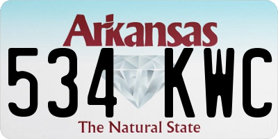 AR license plate 534KWC