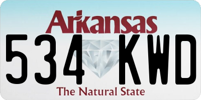AR license plate 534KWD