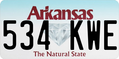 AR license plate 534KWE