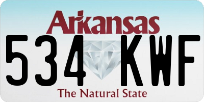 AR license plate 534KWF
