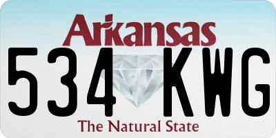 AR license plate 534KWG