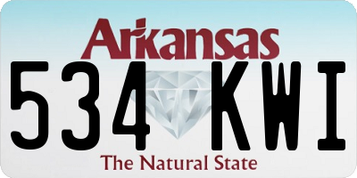 AR license plate 534KWI