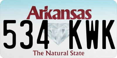AR license plate 534KWK