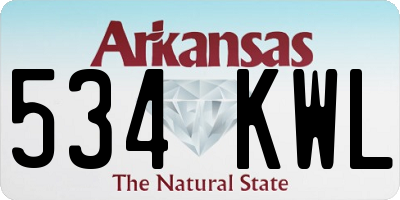 AR license plate 534KWL