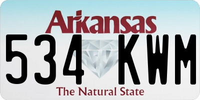 AR license plate 534KWM