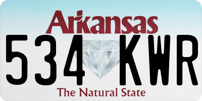 AR license plate 534KWR