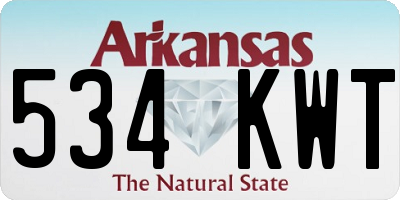 AR license plate 534KWT