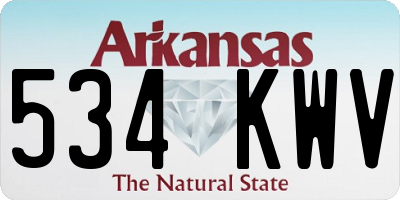 AR license plate 534KWV