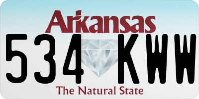 AR license plate 534KWW