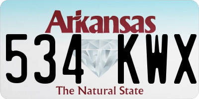 AR license plate 534KWX