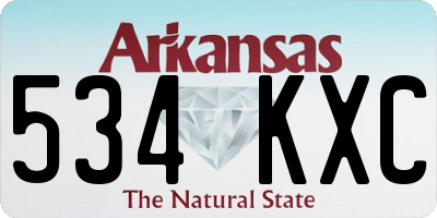 AR license plate 534KXC