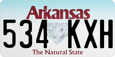 AR license plate 534KXH