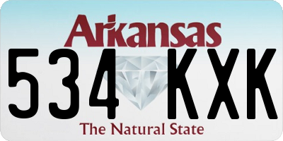 AR license plate 534KXK