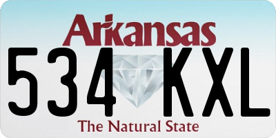 AR license plate 534KXL