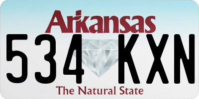 AR license plate 534KXN