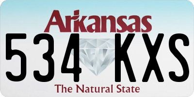 AR license plate 534KXS