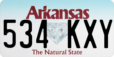 AR license plate 534KXY