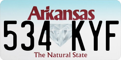 AR license plate 534KYF
