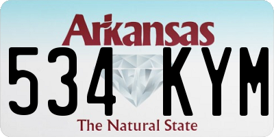 AR license plate 534KYM