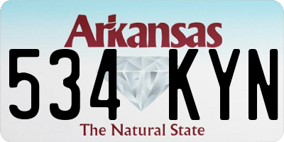 AR license plate 534KYN