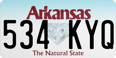 AR license plate 534KYQ