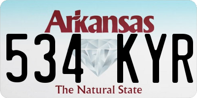 AR license plate 534KYR