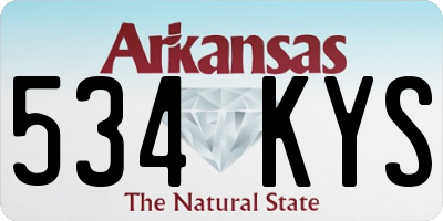 AR license plate 534KYS