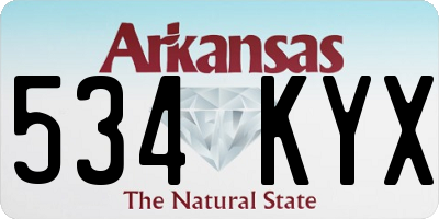 AR license plate 534KYX