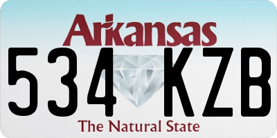 AR license plate 534KZB