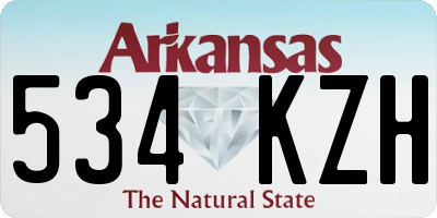 AR license plate 534KZH