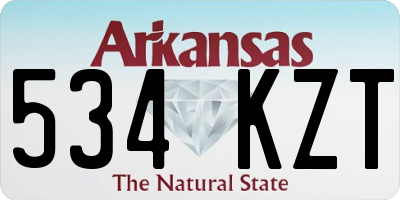 AR license plate 534KZT
