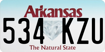 AR license plate 534KZU