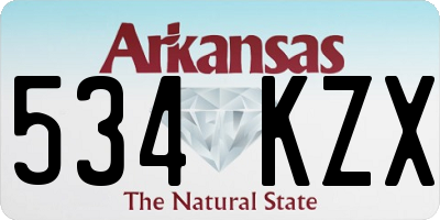 AR license plate 534KZX