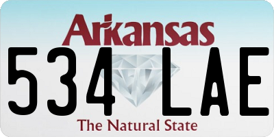 AR license plate 534LAE