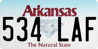 AR license plate 534LAF