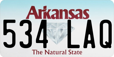 AR license plate 534LAQ