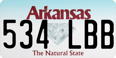 AR license plate 534LBB