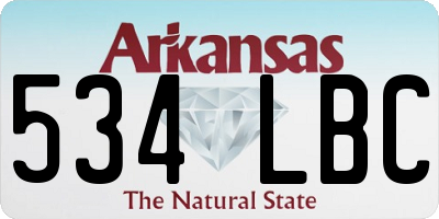 AR license plate 534LBC