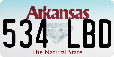 AR license plate 534LBD