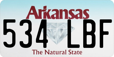 AR license plate 534LBF