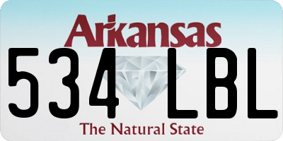 AR license plate 534LBL